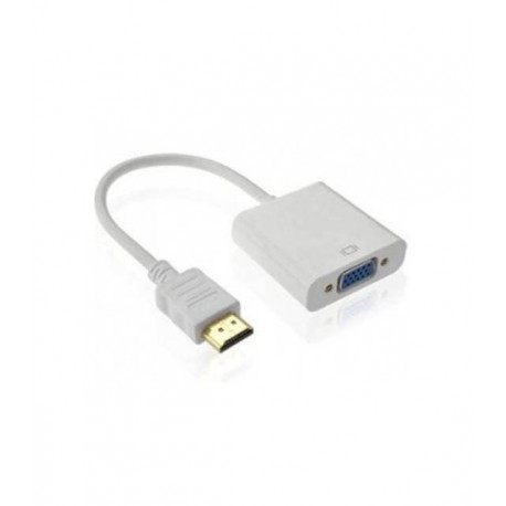 Convertidor  HDMI a VGA BROBOTIX - VGA (D-Sub), HDMI, Macho/hembra, Color blanco