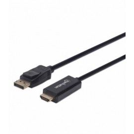 Manhattan 153201 adaptador de cable de vídeo 1.8 m DisplayPort HDMI Negro