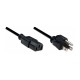 Manhattan 300179 cable de alimentación Negro 1.8 m Enchufe de alimentación tipo B Acoplador C13