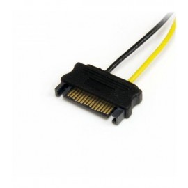 StarTech.com Cable Adaptador 15cm Alimentación SATA a Conector 6 Pines de Corriente de Tarjeta de Video PCI Express