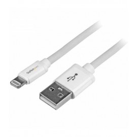 StarTech.com a USB de 2m - Cable Largo para iPhone / iPad / iPod - Cable de Carga Rápida - Certificación MFi de Apple - Blanco