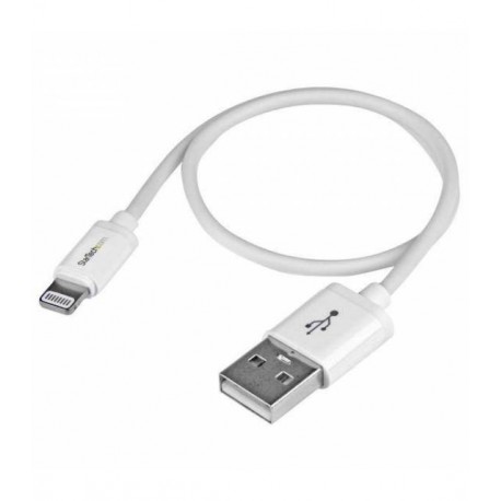 StarTech.com Cable 30cm 0,3m Lightning 8 Pin a USB A 2.0 para Apple iPod iPhone iPad - Blanco