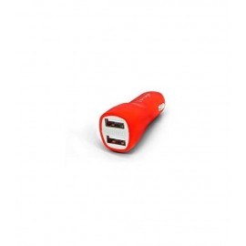 Cargador P/Auto Vorago Au-103 Con 2 Puertos Usb Rojo